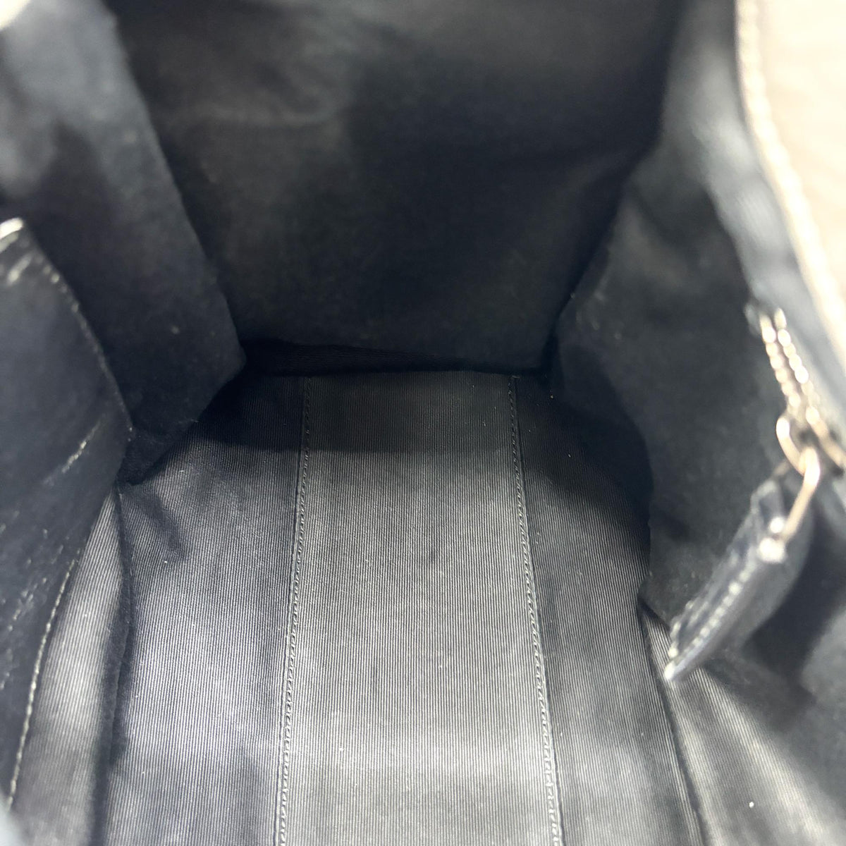Saint Laurent Niki Shopping Matelasse Chevron Leather, Gray, Leather, Tote Bag