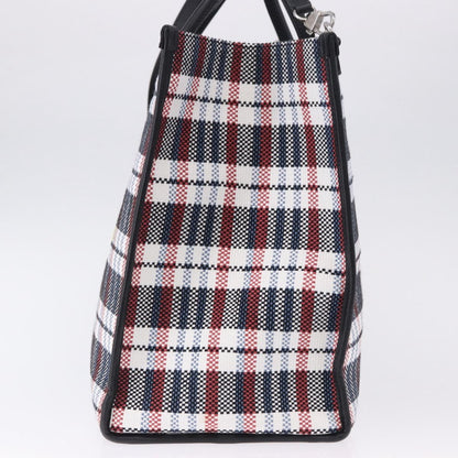 Gucci ICCUG Tote Embroidered Faux Raffia, Multicolour, Canvas, Tote Bag