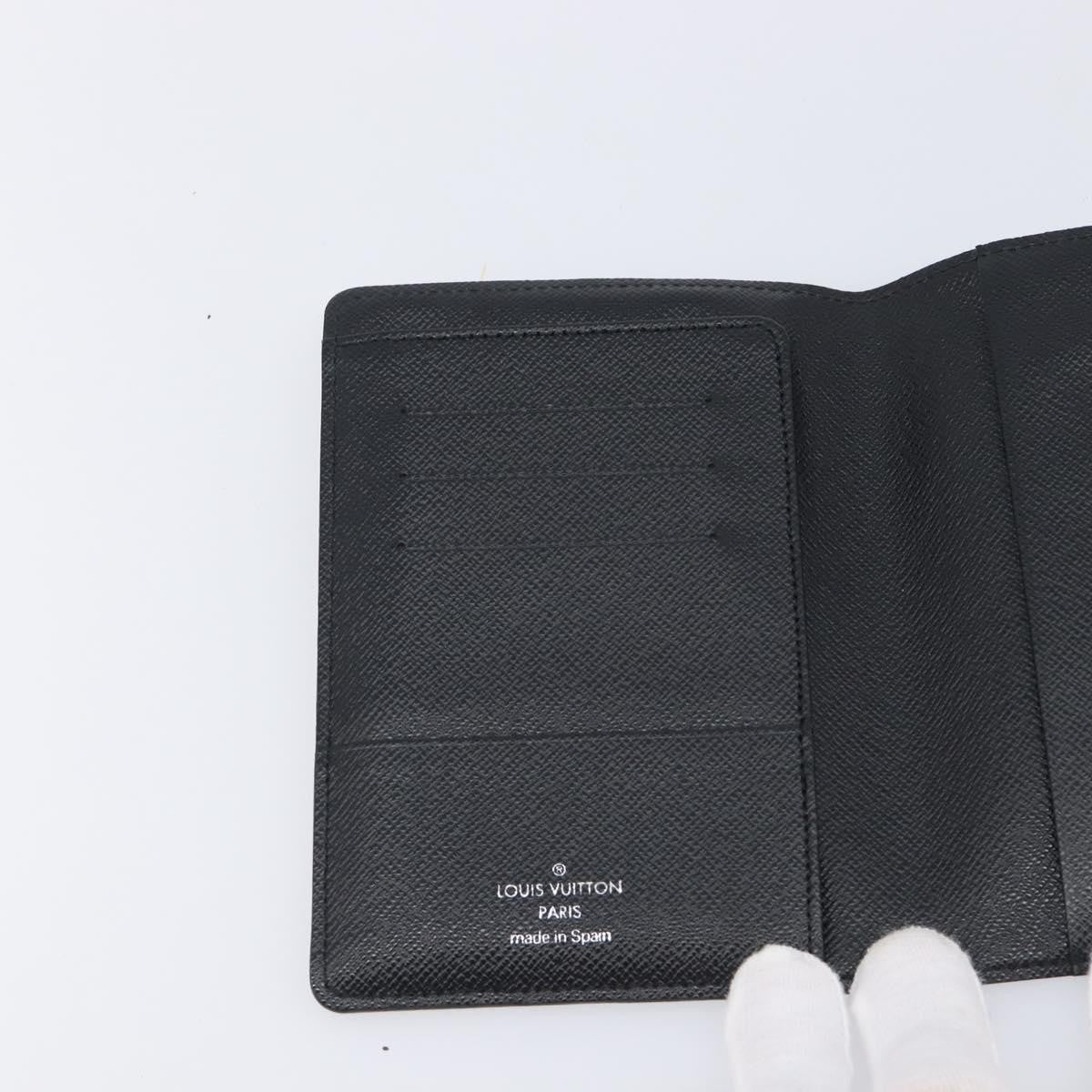 Louis Vuitton Passport Cover Damier Graphite, Gray, Canvas, Briefcase