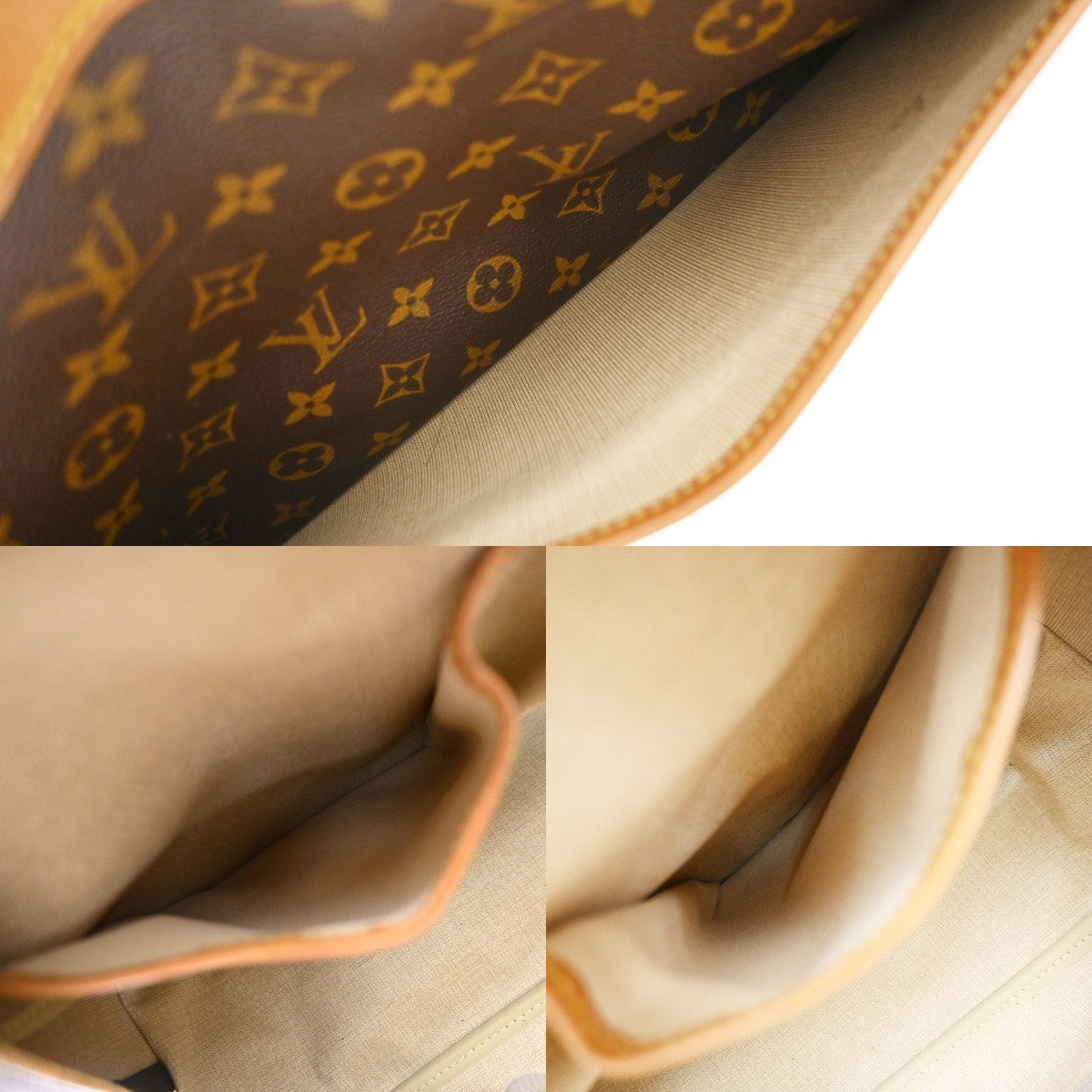 Louis Vuitton Deauville Monogram Canvas, Brown, Canvas, Handbag