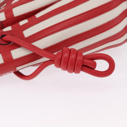 Loewe Flamenco Knot Patchwork Leather, Red, Leather, Handbag