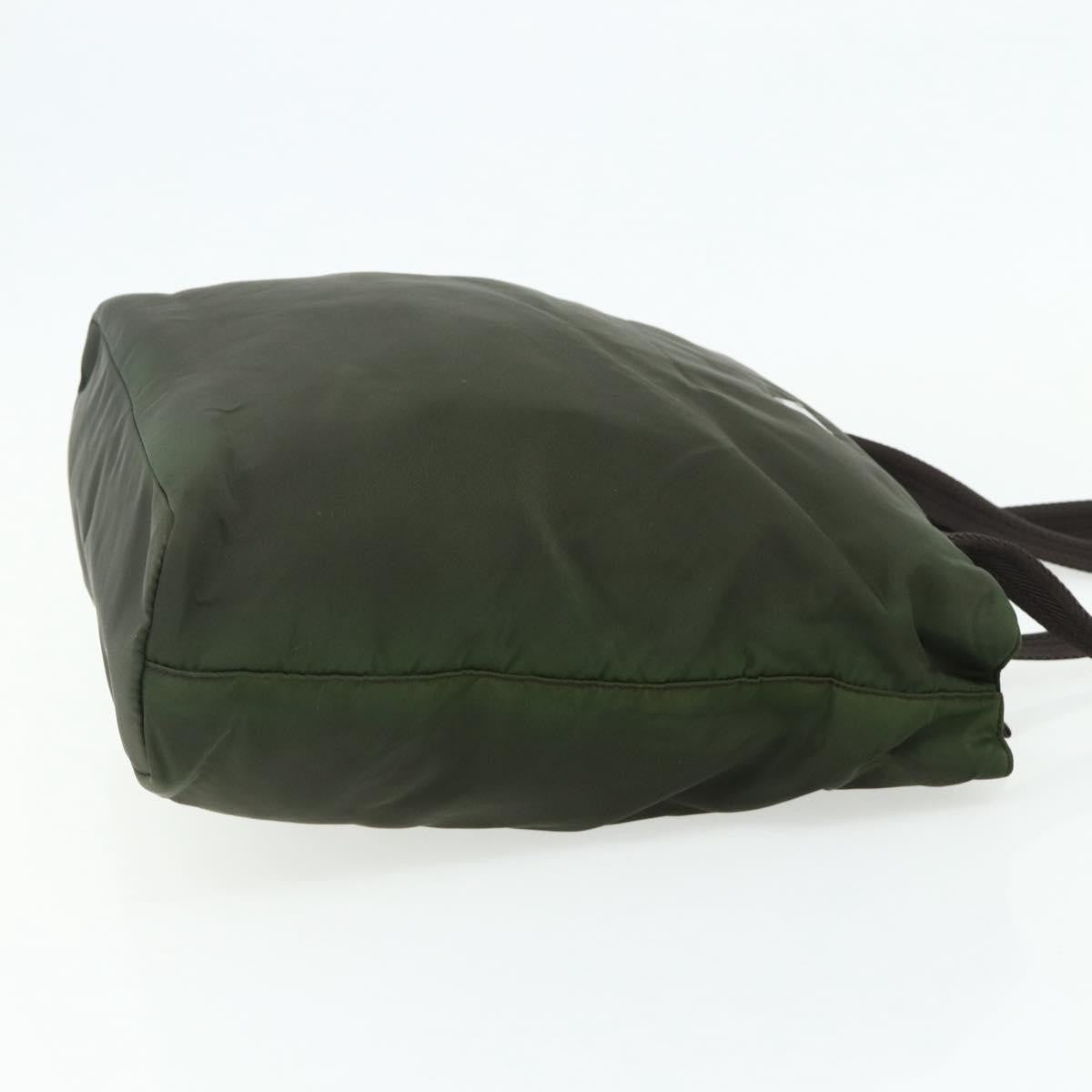 Prada Zip Tote Tessuto, Khaki, Nylon, Tote Bag
