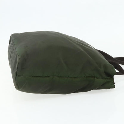 Prada Zip Tote Tessuto, Khaki, Nylon, Tote Bag