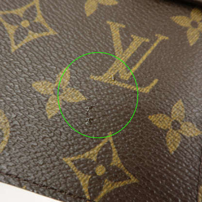 Louis Vuitton Ring Agenda Cover Monogram Canvas, Brown, Canvas, Briefcase
