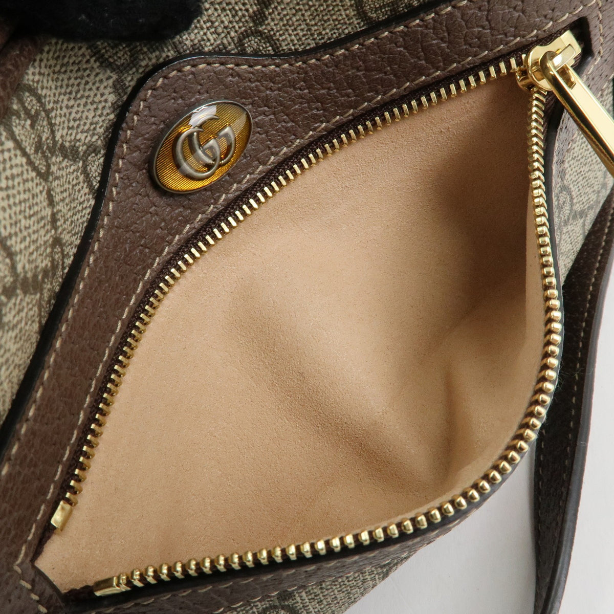 Gucci Ophidia GG Coated Canvas, Beige, Canvas, Shoulder Bag