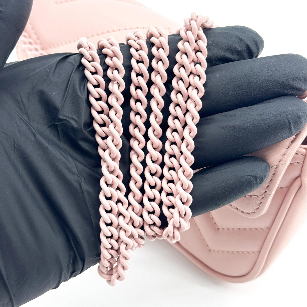 Gucci GG Marmont Flap Matelasse Leather, Pink, Leather, Handbag