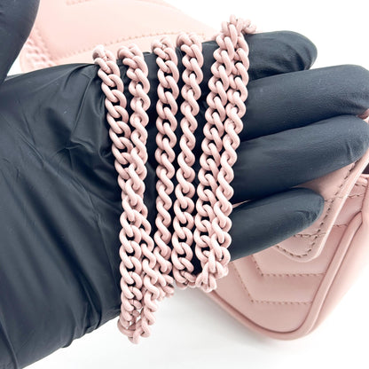 Gucci GG Marmont Flap Matelasse Leather, Pink, Leather, Handbag