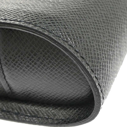 Louis Vuitton Pochette Baikal Clutch Taiga Leather, Black, Leather, Clutch