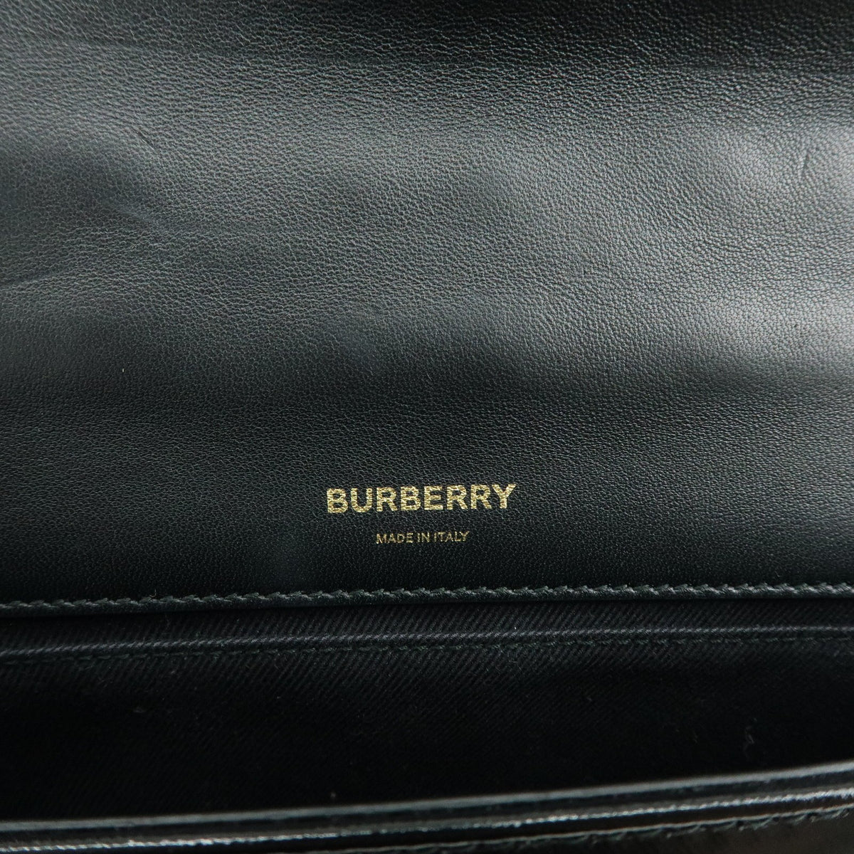 Burberry Lola Clutch on Chain Quilted Leather, Black, Leather, Clutch