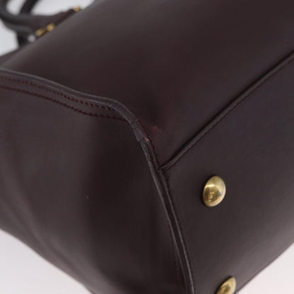 Saint Laurent Classic Y Cabas Leather, Purple, Leather, Tote Bag