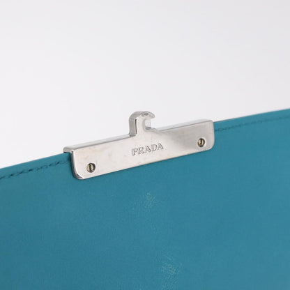 Prada Sound Chain Saffiano Leather, Green, Leather, Shoulder Bag