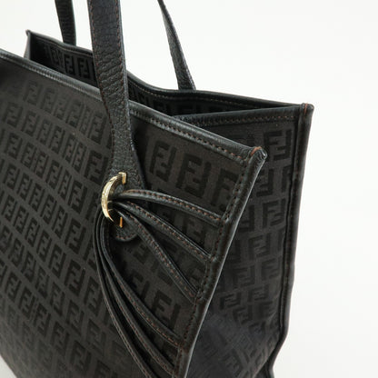 Fendi Vintage Shopping Zucchino Canvas, Brown, Canvas, Tote Bag