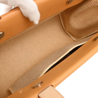 Hermes Herbag Cabas Toile and Leather, Beige, Canvas, Tote Bag
