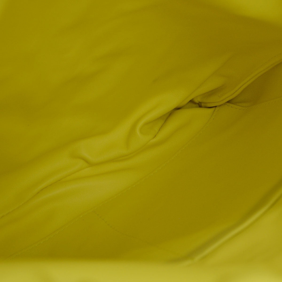 Bottega Veneta The Fringe Leather, Yellow, Leather, Clutch