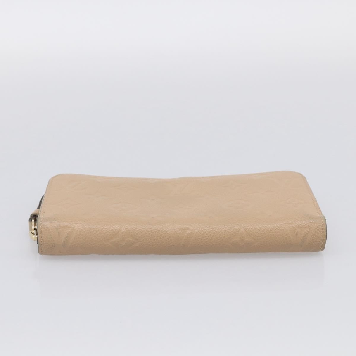 Louis Vuitton Zippy Monogram Empreinte Leather, Beige, Leather, Wallet