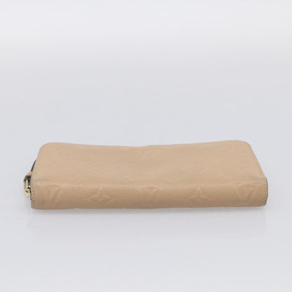 Louis Vuitton Zippy Monogram Empreinte Leather, Beige, Leather, Wallet