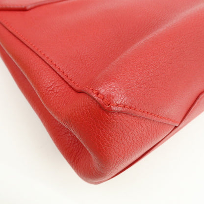 Louis Vuitton Lockme II Leather, Red, Leather, Shoulder Bag