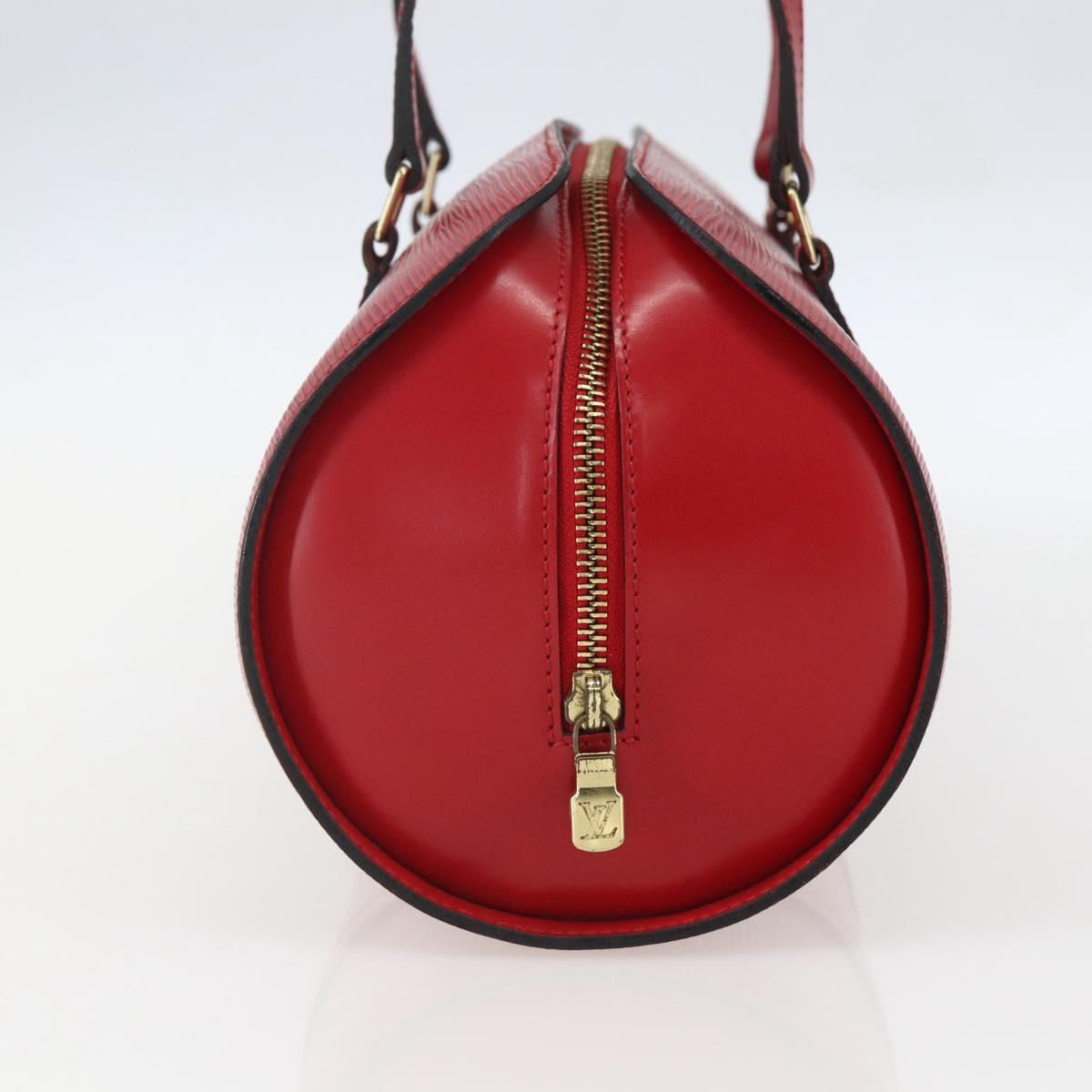 Louis Vuitton Soufflot Handbag Epi Leather, RED, LEATHER, Handbag