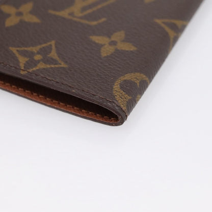Louis Vuitton Porte Cartes Pression Card Case Monogram Canvas, Brown, Canvas, Card Holder