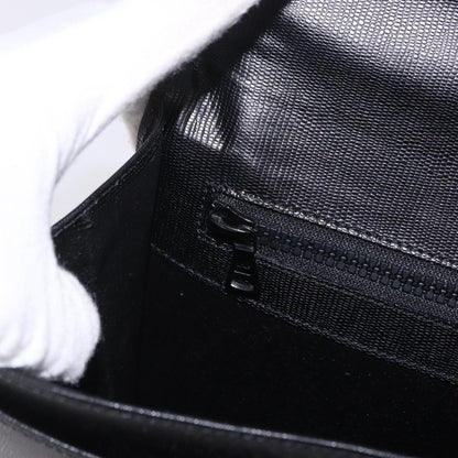 Celine Cartable Business Leather, Black, Leather, Briefcase