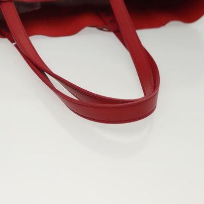 Bottega Veneta Intrecciomirage Tote Leather, Red, Leather, Tote Bag