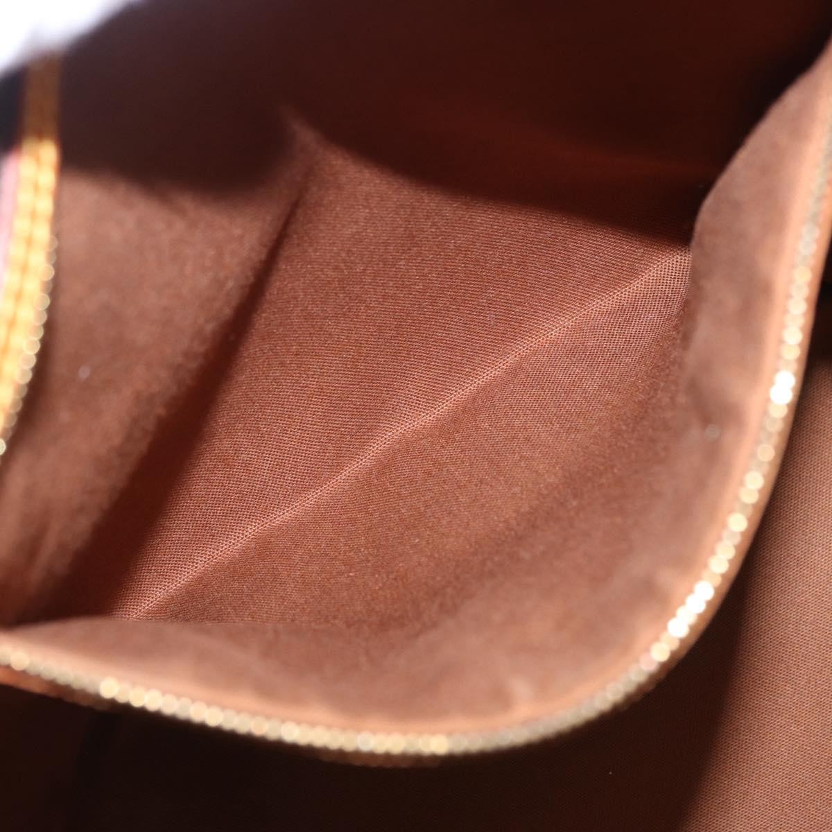 Louis Vuitton Shopping Sac Handbag Monogram, Brown, Canvas, Tote Bag