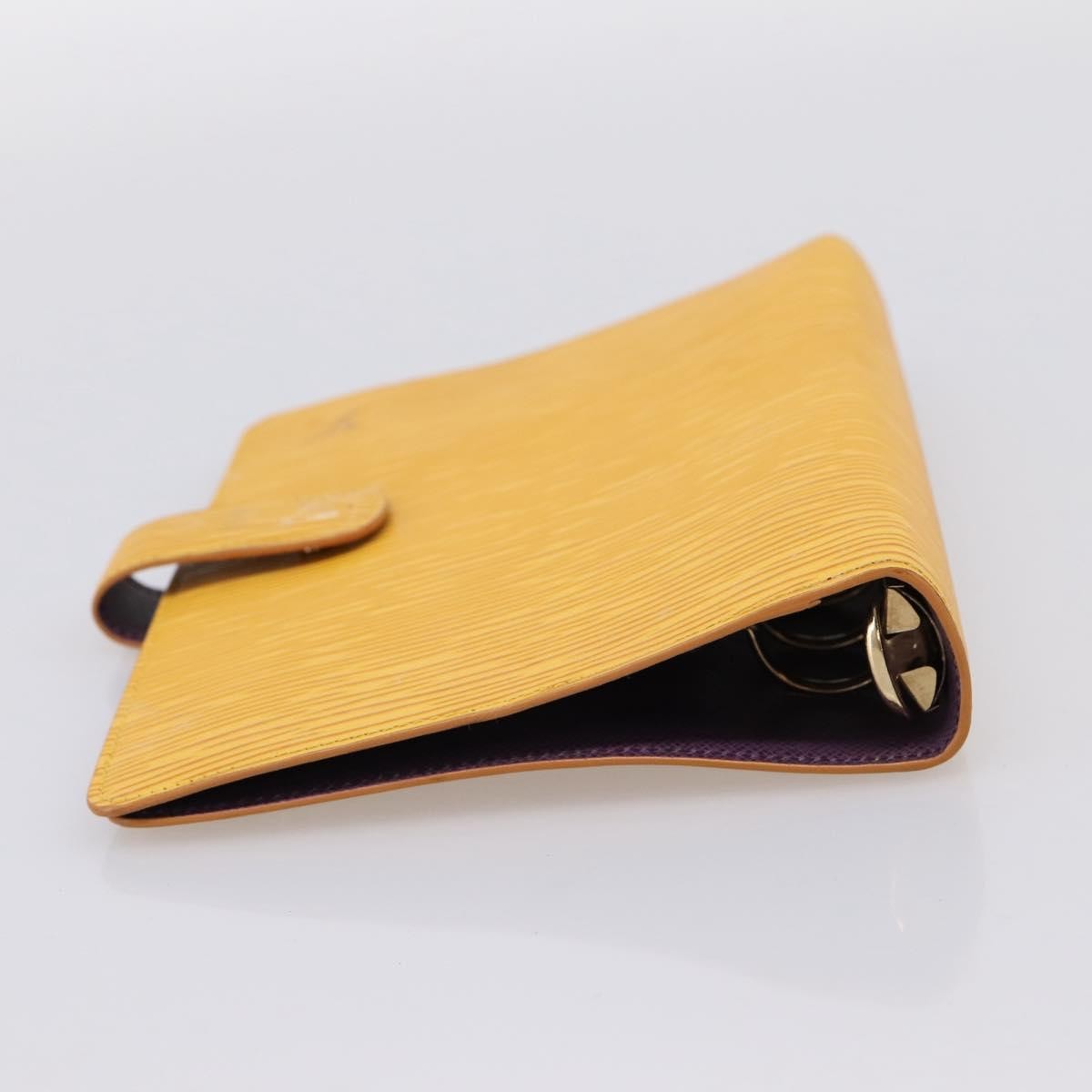 Louis Vuitton Agenda Cover Epi Leather, Yellow, Leather, Wallet