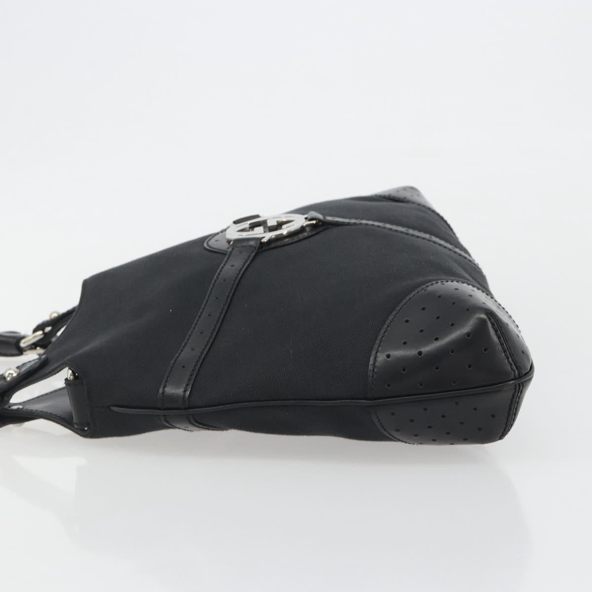 Gucci Reins Web Canvas, Black, Canvas, Shoulder Bag