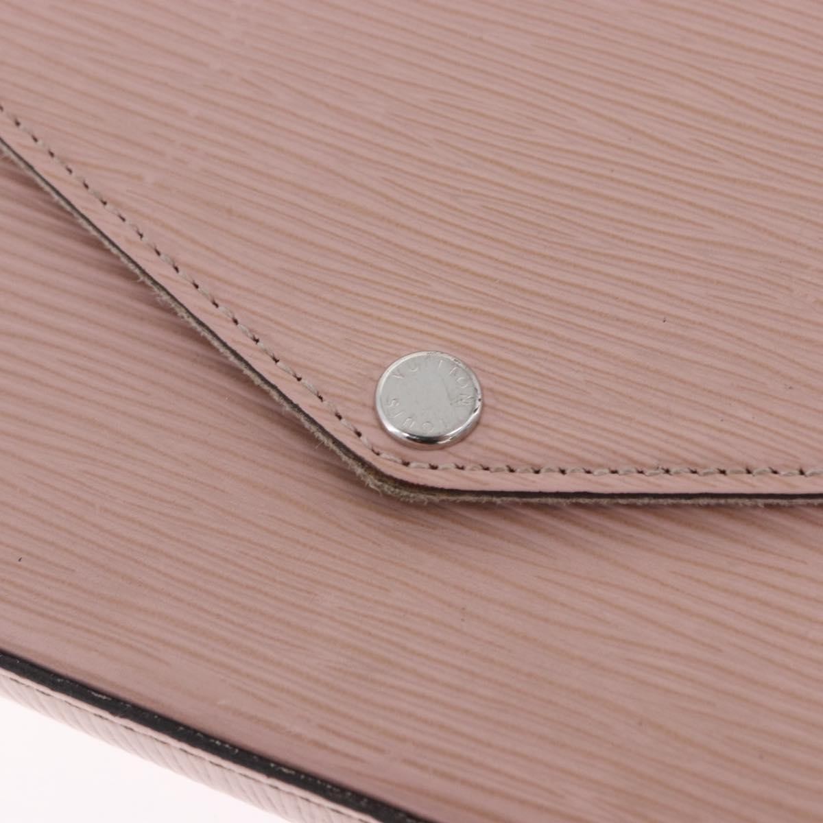 Louis Vuitton Felicie Chain Epi Leather, Pink, Leather, Clutch