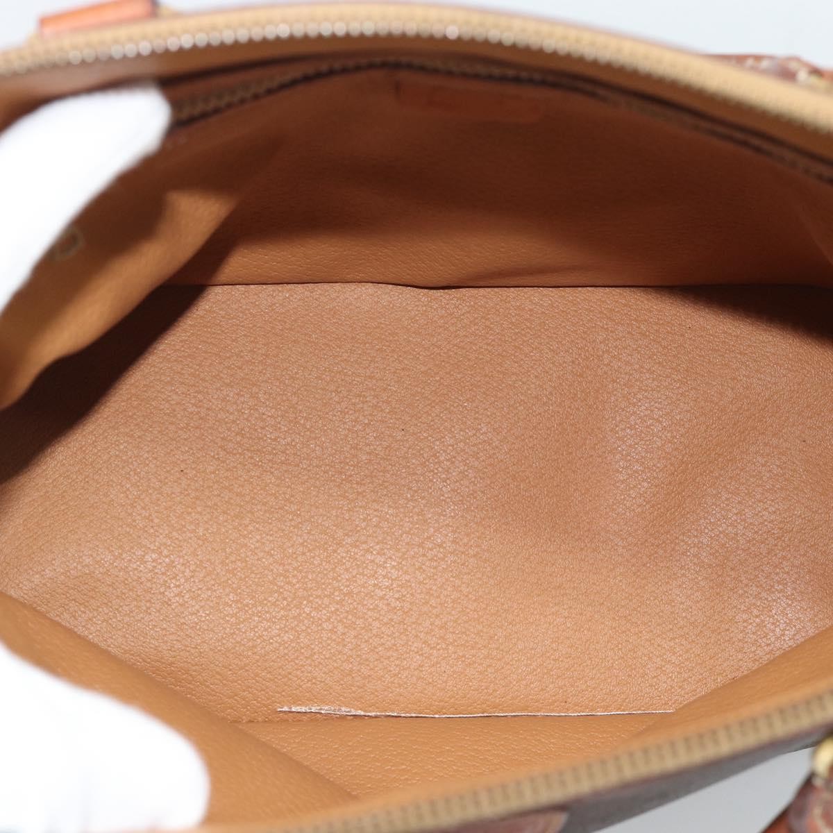 Celine Vintage Handbag Toile Céline, Brown, PVC, Handbag