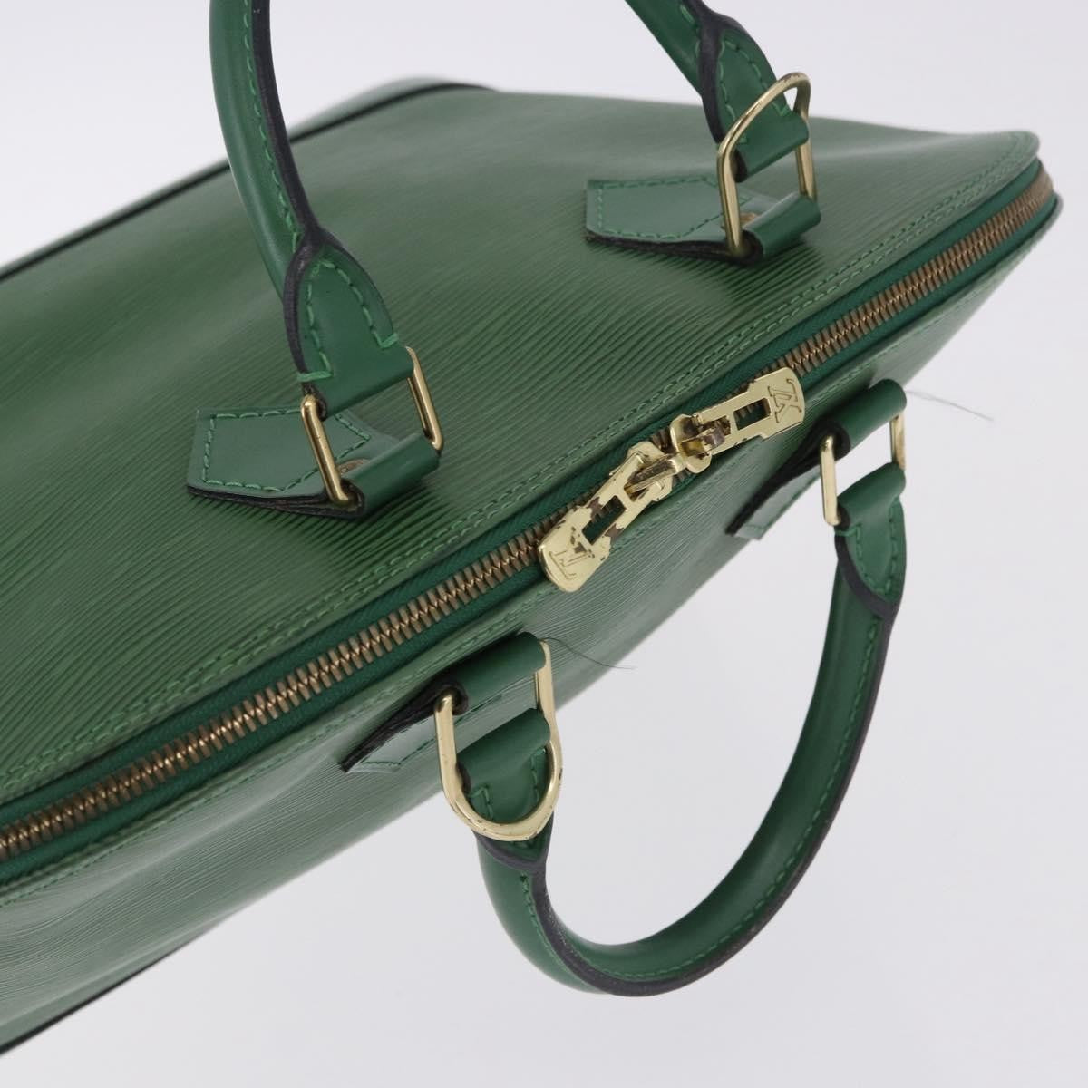 Louis Vuitton Alma Epi, Green, Leather, Handbag