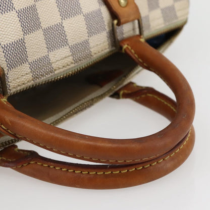 Louis Vuitton Speedy Handbag Damier, BEIGE, CANVAS, Handbag
