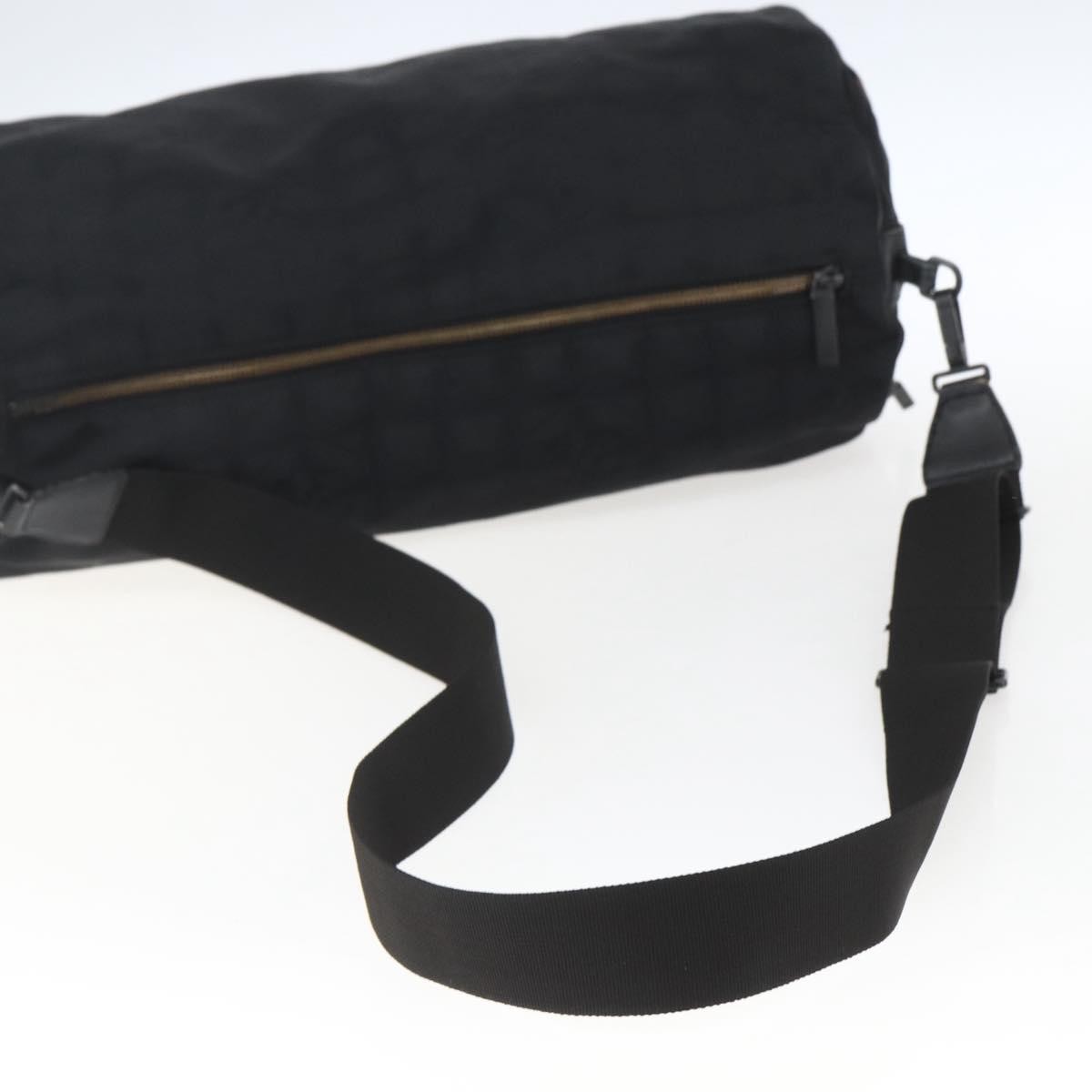 Chanel Travel Line Boston Nylon, Black, Nylon, Travel Bag