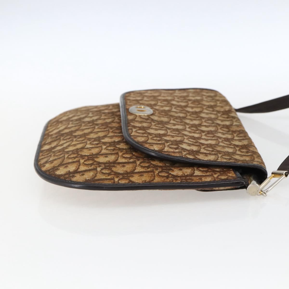 Christian Dior Vintage Trotter Canvas, Brown, Canvas, Shoulder Bag