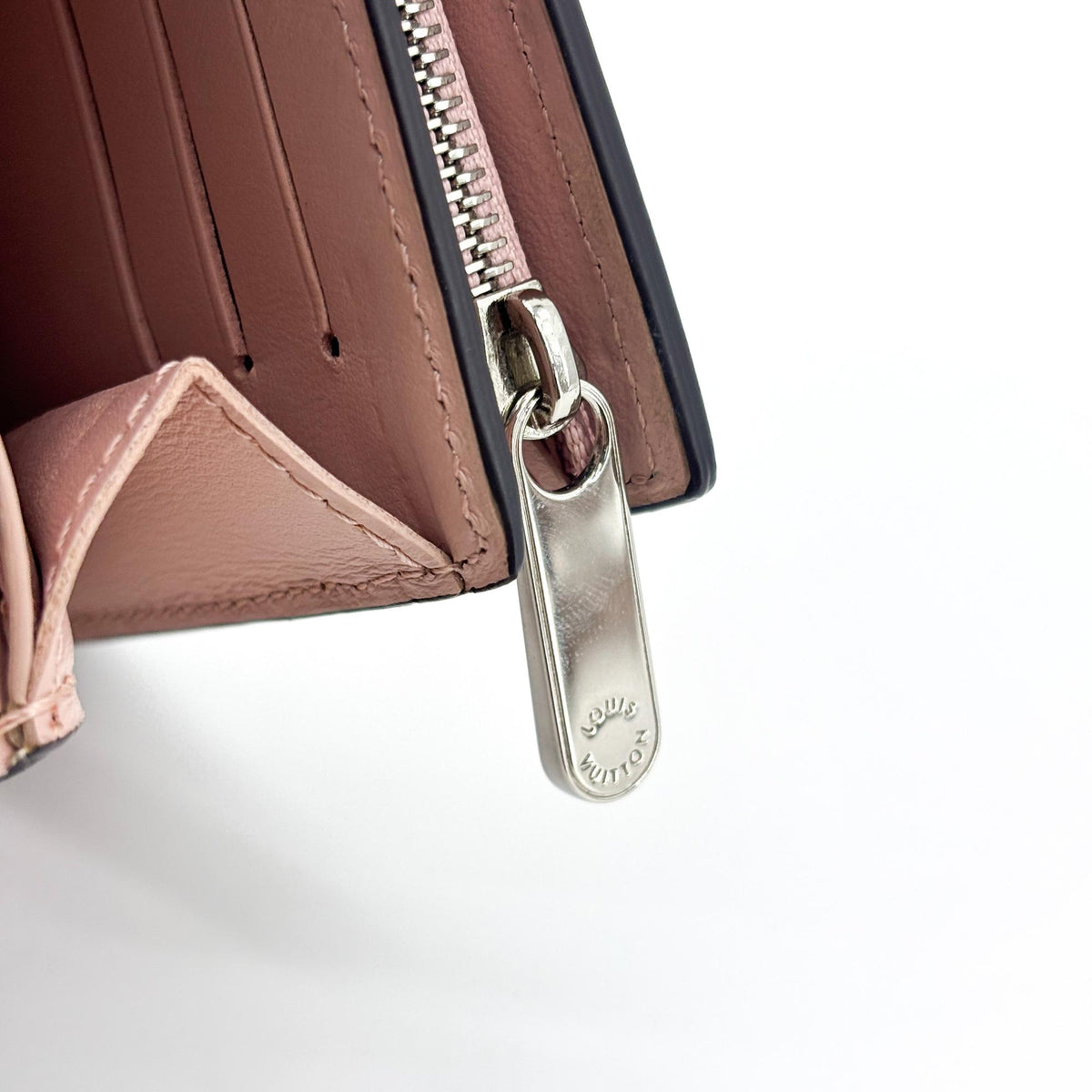 Louis Vuitton Iris Wallet NM Mahina Leather, Pink, Calfskin, Wallet