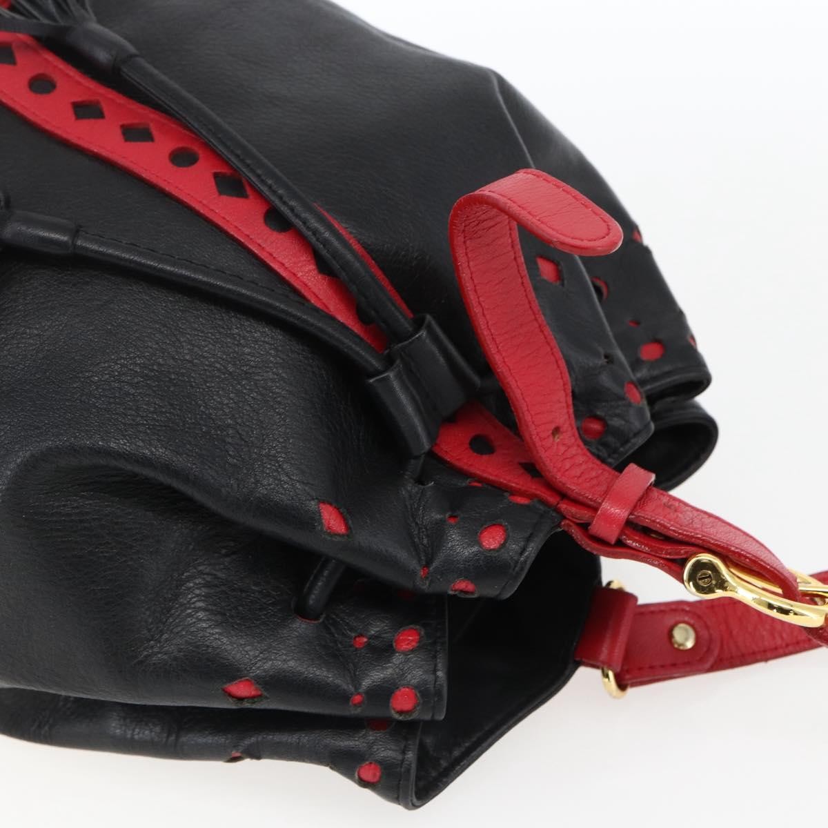 Saint Laurent Vintage Leather, Black, Leather, Shoulder Bag