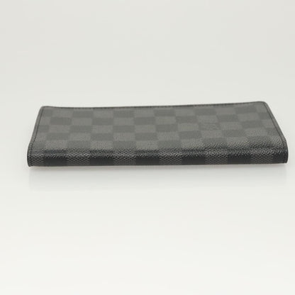 Louis Vuitton Brazza Long Bifold Damier, Gray, Canvas, Wallet