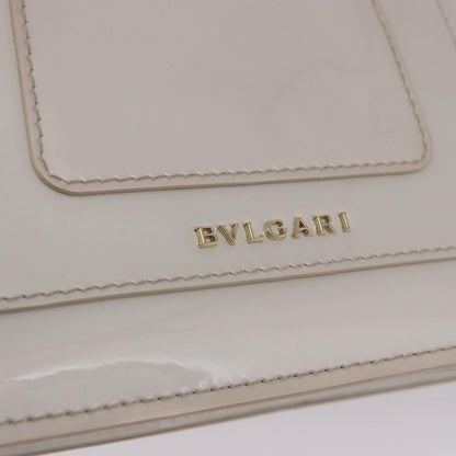 Bvlgari Serpenti Forever Patent, White, Patent Leather, Shoulder Bag