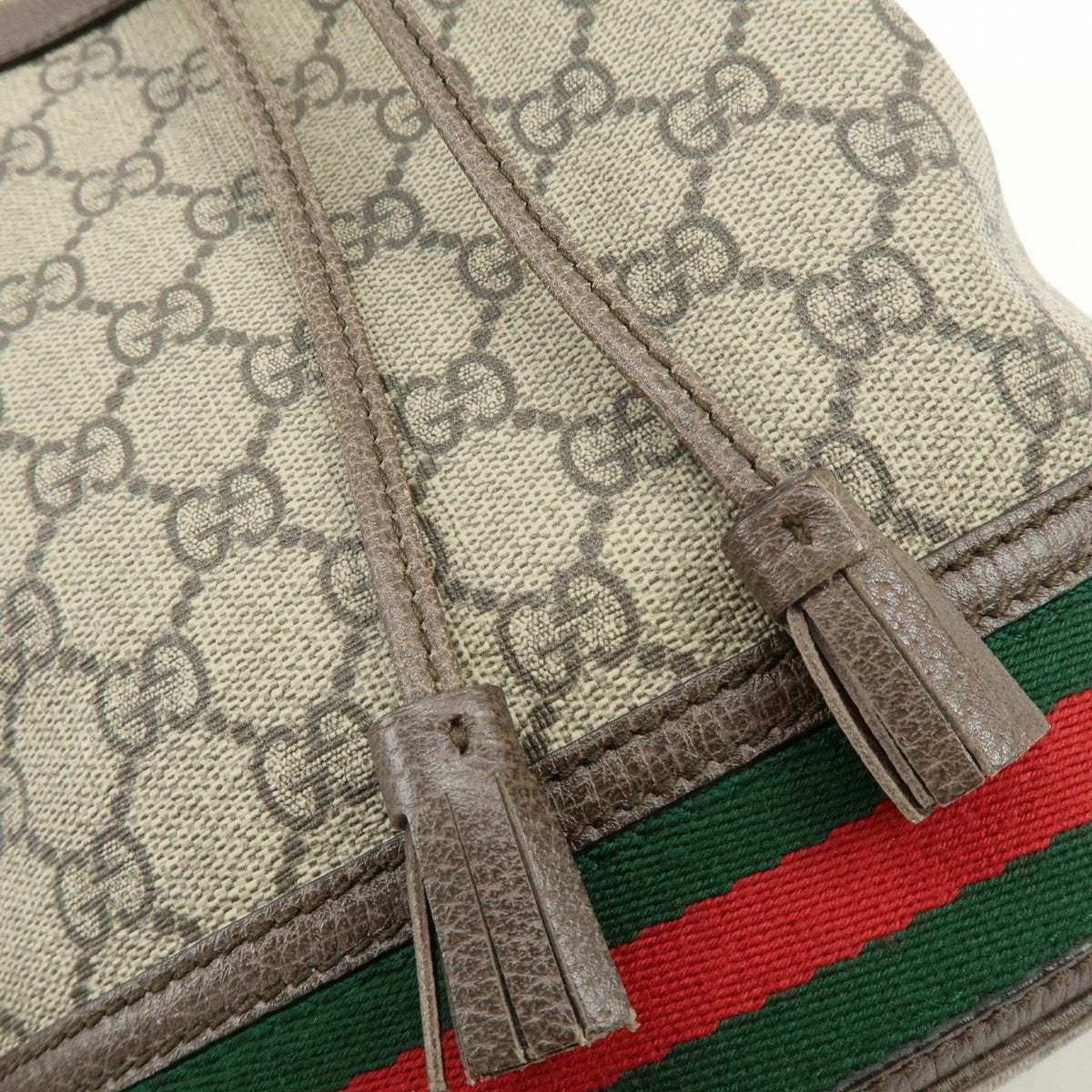Gucci Ophidia Bucket GG Coated Canvas, Beige, Canvas, Handbag