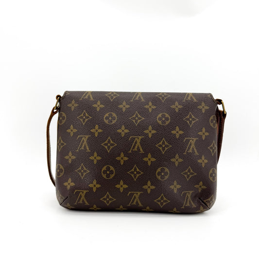 Louis Vuitton Musette Tango Monogram Canvas, Brown, Canvas, Shoulder Bag