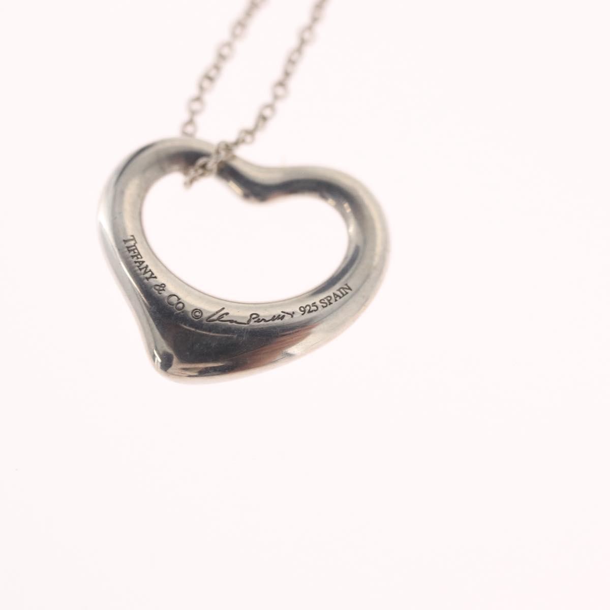 Tiffany & Co. Elsa Peretti Open Heart Pendant Sterling Silver, Silver, Sterling Silver, Necklace