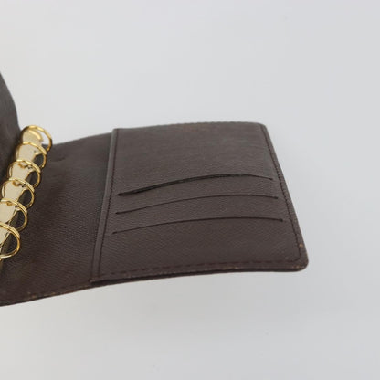 Louis Vuitton Ring Agenda Cover Damier, Brown, Canvas, Briefcase