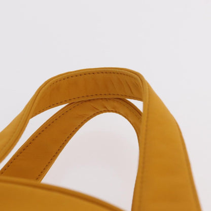 Saint Laurent Vintage Quilted Top Handle Bag Nylon, Yellow, Nylon, Handbag