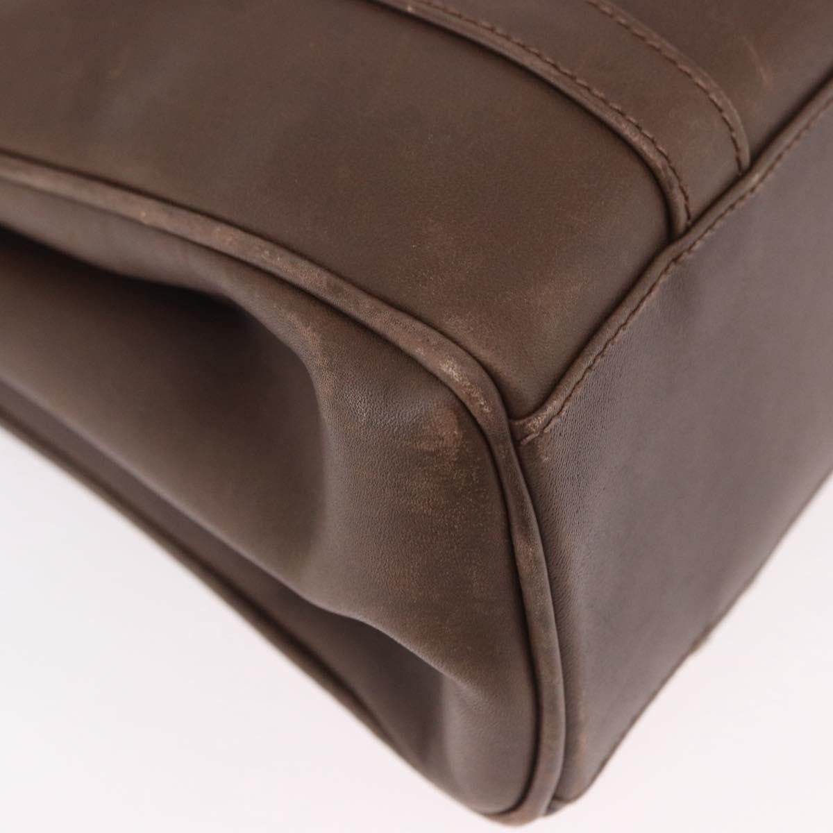 Gucci Vintage Leather, Brown, Leather, Tote Bag