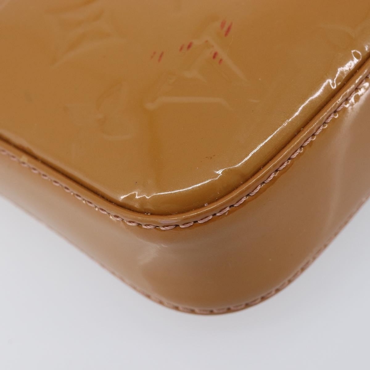 Louis Vuitton Pochette Accessoires NM Monogram Vernis, Brown, Patent Leather, Clutch