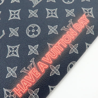 Louis Vuitton Pochette Apollo Limited Edition Upside Down Monogram Ink, Navy, Canvas, Clutch