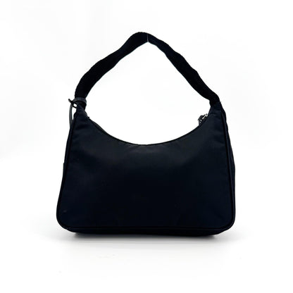 Prada Re-Edition Velvet, Black, Nylon, Shoulder Bag