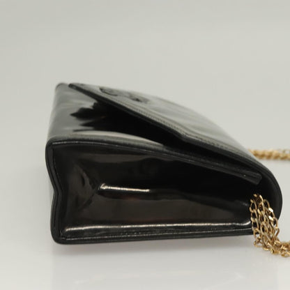 Chanel CC Envelope Flap Patent Leather, Black, Patent Leather, Clutch