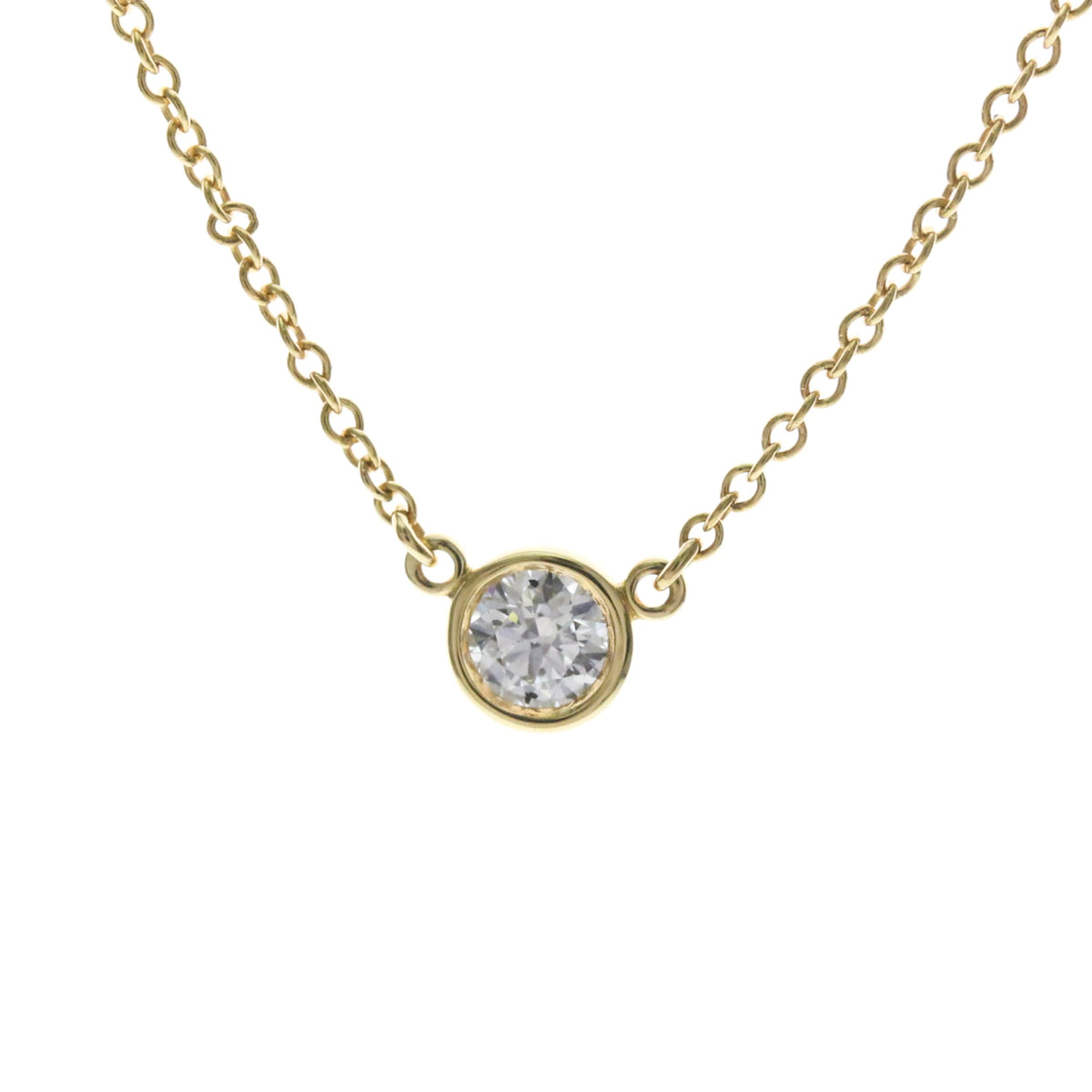 Tiffany & Co. Elsa Peretti Diamonds By The Yard Pendant 18K Yellow Gold with Diamond, Gold, Yellow Gold, Necklace