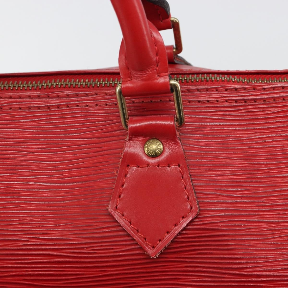 Louis Vuitton Speedy Epi Leather, Red, Leather, Handbag